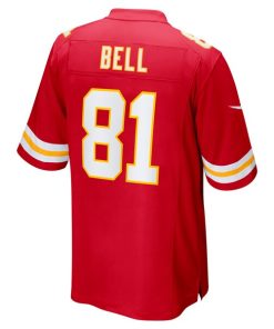 Alternative view of Blake Bell Kansas City Chiefs Nike Game Player Jersey - Red