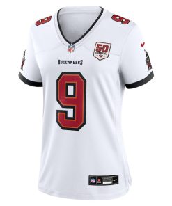 Alternative view of Emeka Egbuka Tampa Bay Buccaneers Nike Women's 50th Season White Game Jersey - White