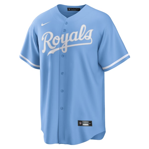 Bobby Witt Jr. Kansas City Royals Nike Alternate Replica Jersey - Light Blue/White/Rush Blue/Gray - Image 3