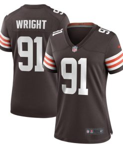 Alex Wright Cleveland Browns Nike Women's Team Game Jersey -  Brown
