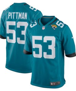 Anthony Pittman Jacksonville Jaguars Nike Team Game Jersey -  Teal