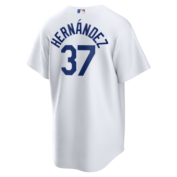 Teoscar Hern¨¢ndez Los Angeles Dodgers Youth Nike Home 2025 World Series Champions Replica Jersey - White - Image 3