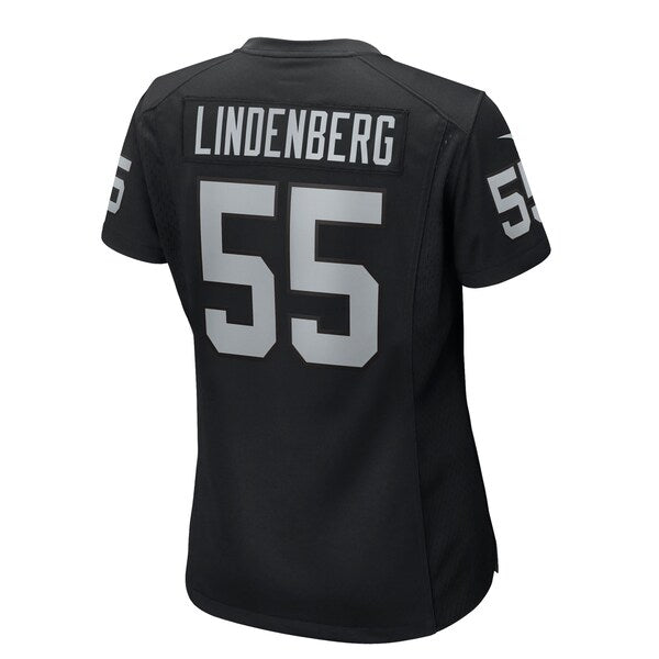 Cody Lindenberg Las Vegas Raiders Nike Women's Team Game Jersey - Black - Image 3