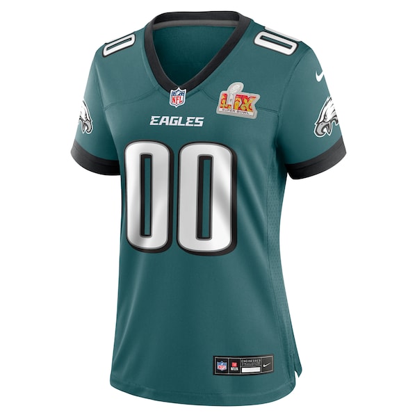 Philadelphia Eagles Nike Women's Super Bowl LIX Custom Game Jersey - Midnight Green - Image 2