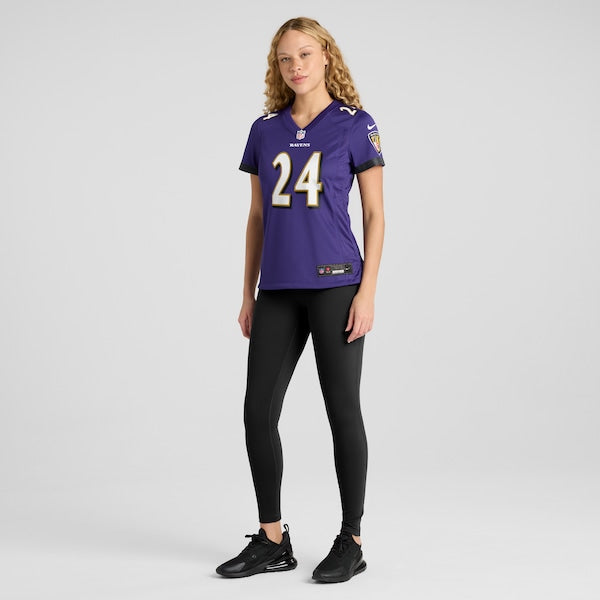 Malaki Starks Baltimore Ravens Nike Women's Team Game Jersey - Purple - Image 4