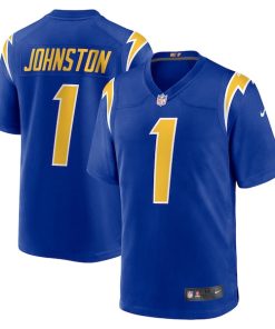 Alternative view of Quentin Johnston Los Angeles Chargers Nike Alternate Game Jersey - Royal/Navy/White