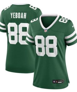 Alternative view of Kenny Yeboah New York Jets Nike Women's Team Game Jersey - Legacy Green