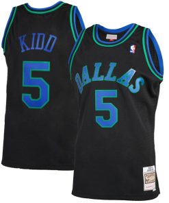 Jason Kidd Dallas Mavericks 1994/95 Hardwood Classics Reload 2.0 Swingman Jersey - Black