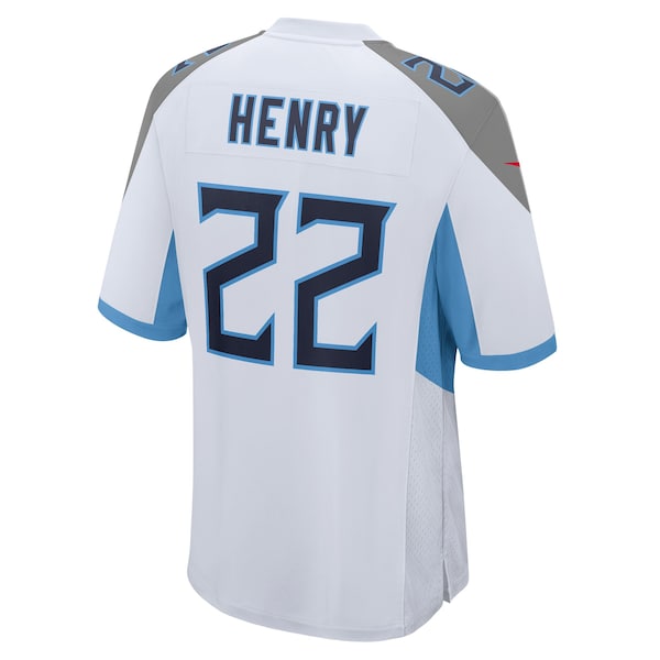 Derrick Henry Tennessee Titans Nike Youth Game Jersey - White/Light Blue/Navy - Image 4
