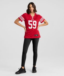 De'Vondre Campbell San Francisco 49ers Nike Women's  Game Jersey -  Scarlet