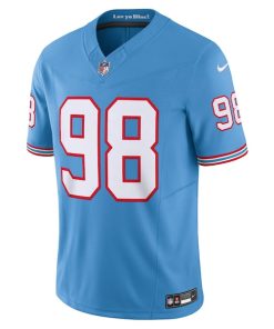 Alternative view of Jeffery Simmons Tennessee Titans Nike Vapor F.U.S.E. Limited Jersey - Light Blue