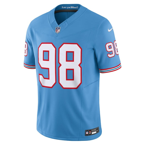 Jeffery Simmons Tennessee Titans Nike Vapor F.U.S.E. Limited Jersey - Light Blue - Image 2