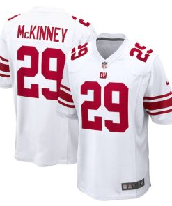 Xavier McKinney New York Giants Nike Away Game Player Jersey - White/Royal