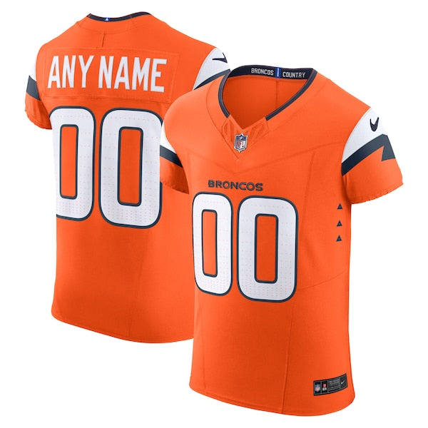 Denver Broncos Nike Team Vapor F.U.S.E. Elite Custom Jersey - Orange