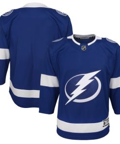 Tampa Bay Lightning Youth Home Blank Premier Jersey - Blue