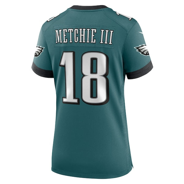 John Metchie III Philadelphia Eagles Nike Women's Team Game Jersey - Midnight Green - Image 3