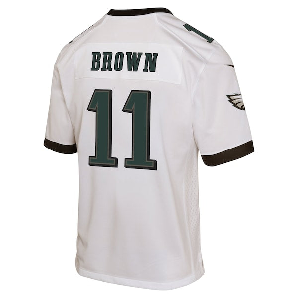 A.J. Brown Philadelphia Eagles Nike Youth Game Jersey - White/Green - Image 4