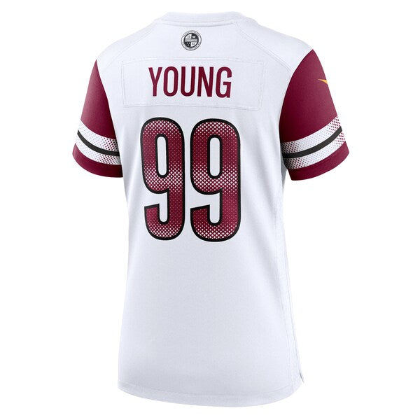 Chase Young Washington Commanders Nike Women's Player Jersey - White/Black/Burgundy - Image 4