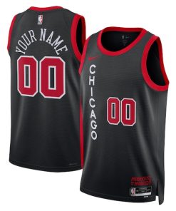 Chicago Bulls Nike Unisex 2023/24 Custom Swingman Jersey - Black - City Edition
