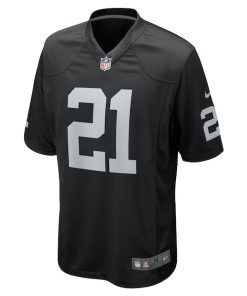 Alternative view of Amik Robertson Las Vegas Raiders Nike Team Game Jersey - Black