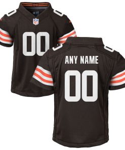 Nike Cleveland Browns Youth Custom Game Jersey - Brown