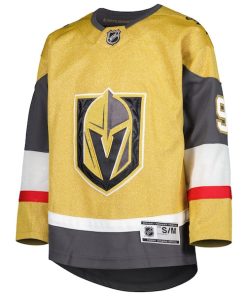 Alternative view of Jack Eichel Vegas Golden Knights Youth Home Premier Player Jersey - Gold