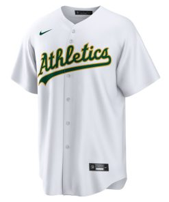 Alternative view of Ryan Noda Oakland Athletics Nike Home Replica Jersey - White/Kelly Green