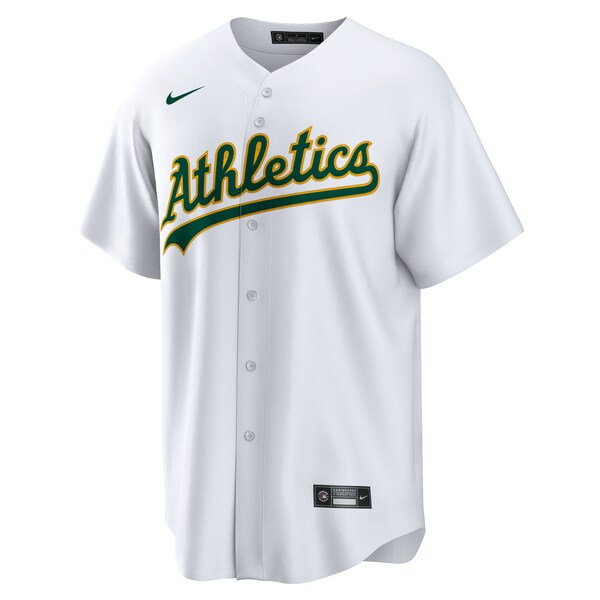 Ryan Noda Oakland Athletics Nike Home Replica Jersey - White/Kelly Green - Image 2