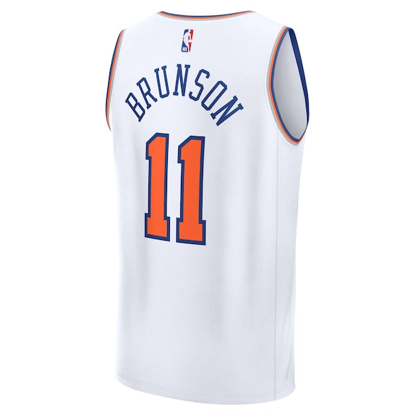 Jalen Brunson New York Knicks Fast Break Replica Player Jersey - Association Edition - White - Image 3