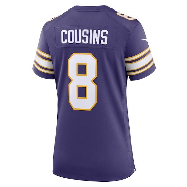 Kirk Cousins Minnesota Vikings Nike Women's Player Jersey - Purple - Image 3