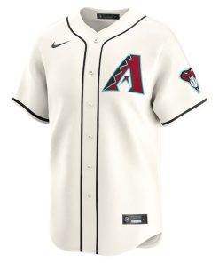 Alternative view of Arizona Diamondbacks Nike Home Limited Custom Jersey - Cream
