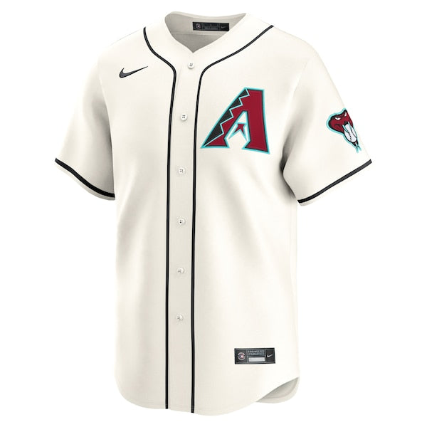 Arizona Diamondbacks Nike Home Limited Custom Jersey - Cream - Image 2