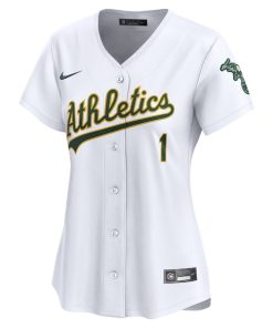Alternative view of Oakland Athletics Nike Women's #1 Mom Home Limited Jersey - White