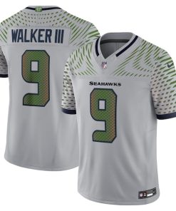 Kenneth Walker III Seattle Seahawks Nike 2025 Rivalries Collection Limited Jersey - Wolf Gray