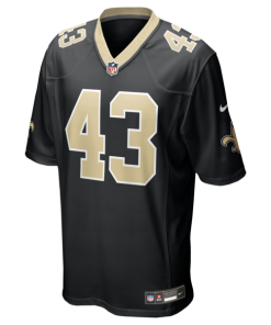 Alternative view of Michael Davis New Orleans Saints Nike Team Game Jersey -  Black