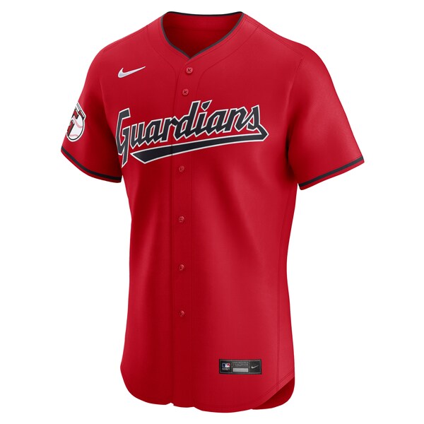 Cleveland Guardians Nike Alternate Vapor Premier Elite Patch Jersey - Red - Image 3