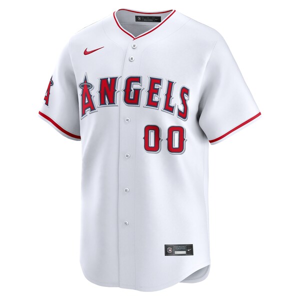 Los Angeles Angels Nike Home Limited Custom Jersey - White/Red - Image 3