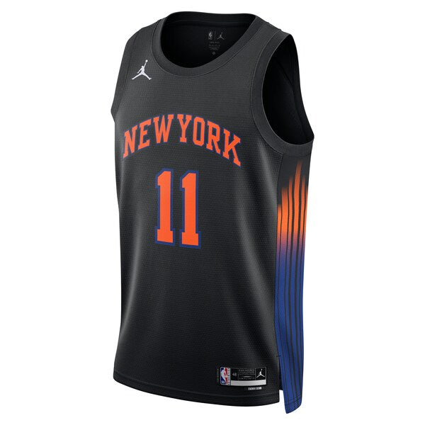 Jalen Brunson New York Knicks Jordan Brand Unisex Swingman Jersey - Statement Edition - Black - Image 2