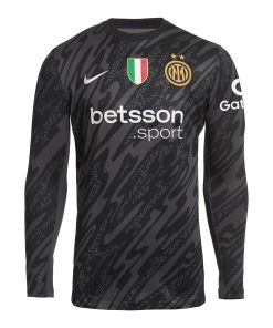 Inter Milan Nike 2024/25 Home Long Sleeve Goalkeeper Replica Jersey - Blue