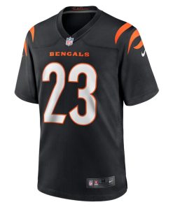 Alternative view of Daxton Hill Cincinnati Bengals Nike Player Game Jersey - Black