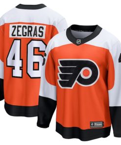 Trevor Zegras Philadelphia Flyers  Home Breakaway Jersey - Orange