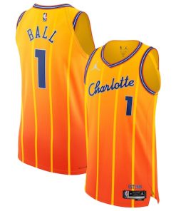 LaMelo Ball Charlotte Hornets Jordan Brand Unisex 2025/26 Authentic Jersey - City Edition - Orange