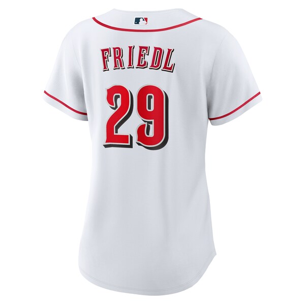 TJ Friedl Cincinnati Reds Nike Women's Home Replica Jersey - White - Image 3