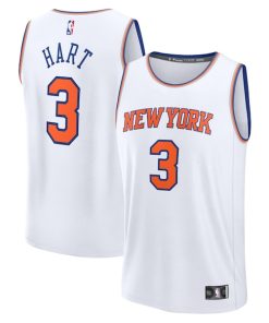 Josh Hart New York Knicks  Fast Break Replica Player Jersey - Association Edition - White