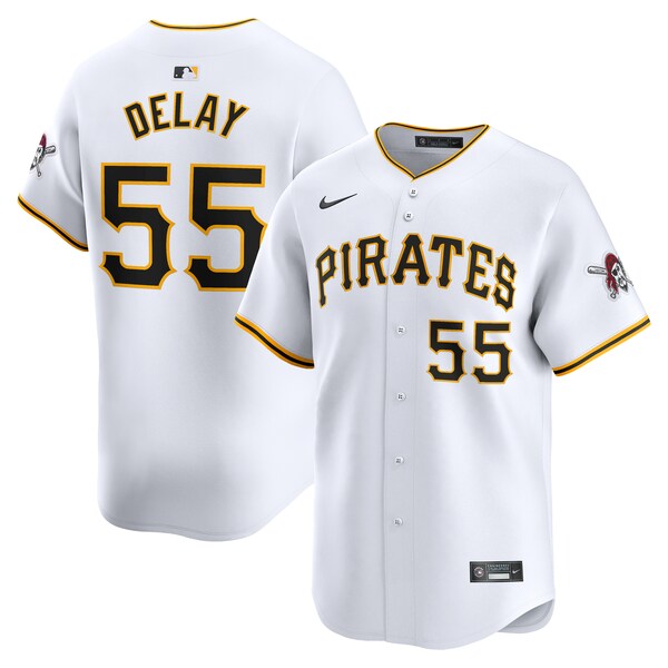 Jason Delay Pittsburgh Pirates Nike Home Limited Player Jersey?ยจC White