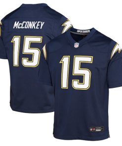Ladd McConkey Los Angeles Chargers Nike Youth Alternate Super Chargers Game Player Jersey - Navy/Gold