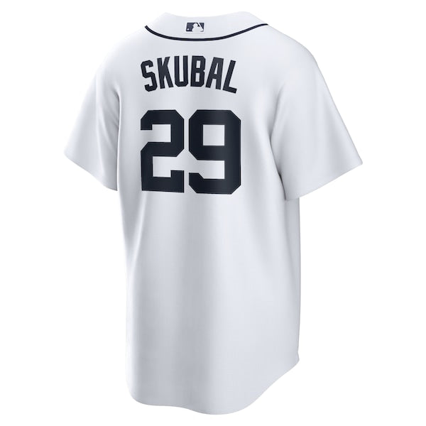 Tarik Skubal Detroit Tigers Nike Home Replica Jersey - White/Gray - Image 4