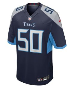 Alternative view of Cody Barton Tennessee Titans Nike Team Game Jersey -  Navy