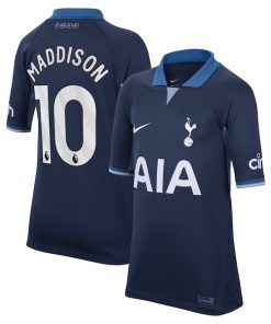 James Maddison Tottenham Hotspur Nike Youth 2023/24 Away Stadium Replica Player Jersey - Navy