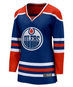 Alternative view of Edmonton Oilers  Women's Home Breakaway Blank Jersey - Royal